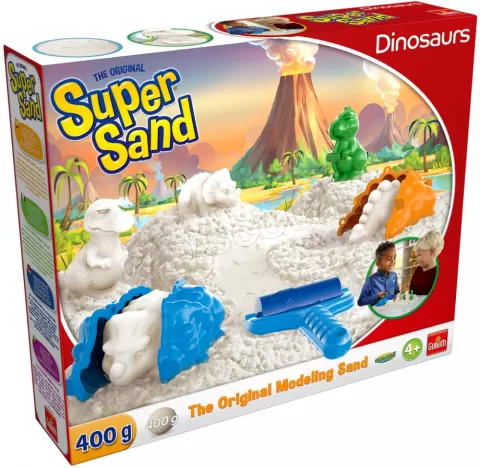 Photo de Kit créatif Goliath - Sable à modeler Super Sand : Dinosaures