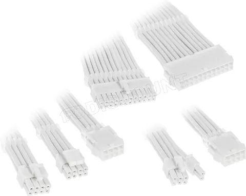 Photo de Kit de câbles modulaires Kolink Core Adept pour alimentations (Blanc)