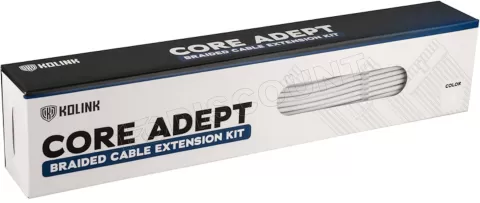 Photo de Kit de câbles modulaires Kolink Core Adept pour alimentations (Blanc)
