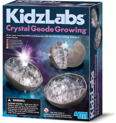 Photo de Kit de fabrication 4M KidzLabs Géode Cristal