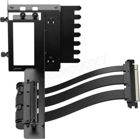 Photo de Kit Riser PCIe 4.0 16X Fractal Design Flex 2 avec support vertical et nappe 20cm (Noir)