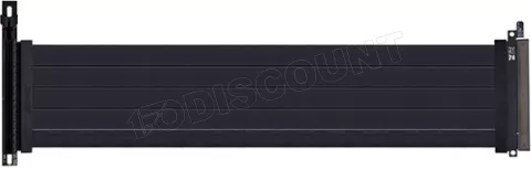 Photo de Kit Riser PCIe 4.0 16X Lian-Li pour O11 Dynamic Evo avec support frontal et nappe 20cm (Noir)