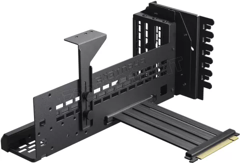 Photo de Kit Riser PCIe 4.0 16X Phanteks Premium RGB avec support vertical et nappe 22cm (Noir)