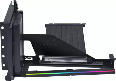 Photo de Kit Riser PCIe 5.0 16X Lian-Li V4 avec support vertical et nappe 20cm (Noir)