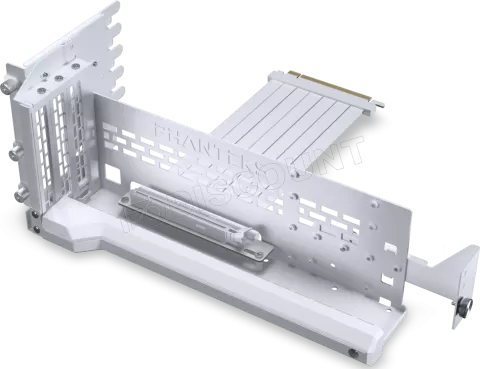 Photo de Kit Riser PCIe 5.0 16X Phanteks Premium Gen5 avec support vertical et nappe 22cm (Blanc)