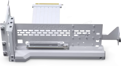 Photo de Kit Riser PCIe 5.0 16X Phanteks Premium Gen5 avec support vertical et nappe 22cm (Blanc)