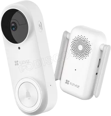 Photo de Kit sonnette vidéo connectée Ezviz DB2 Pro (Blanc)