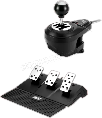 Photo de Kit Volant + Pédalier + Levier de vitesse Spirit Of Gamer Race Wheel Force 1080RS (Noir/Gris)