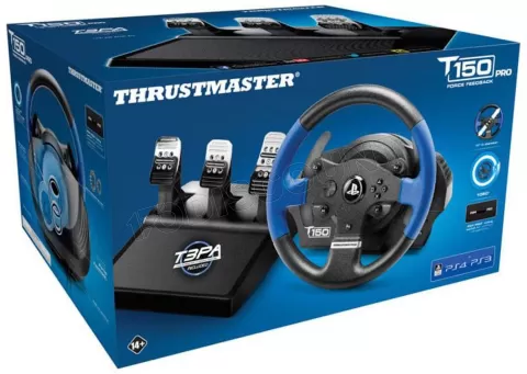 Photo de Kit Volant + Pédalier Thrustmaster T150 RS Pro PC/PS3/PS4