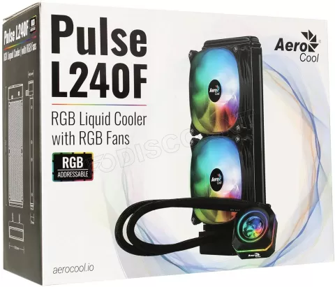 Photo de Kit Watercooling Aerocool Pulse L240F Halo RGB