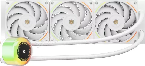 Photo de Kit Watercooling AIO 1stPlayer CC RGB - 360mm (Blanc)