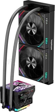 Photo de Kit Watercooling AIO 1stPlayer FT RGB - 240mm (Noir)