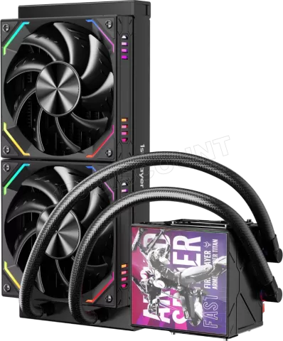 Photo de Kit Watercooling AIO 1stPlayer FT RGB - 240mm (Noir)