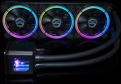 Photo de Kit Watercooling AIO Alphacool Eisbaer Aurora RGB - 360mm (Noir)