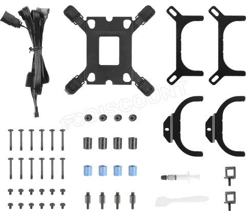 Photo de Kit Watercooling AIO Antec Skeleton RGB - 360mm (Noir)