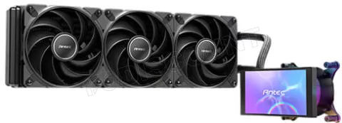 Photo de Kit Watercooling AIO Antec Vortex View RGB - 360mm (Noir)