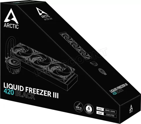 Photo de Kit Watercooling AIO Arctic Liquid Freezer III - 420mm (Noir)