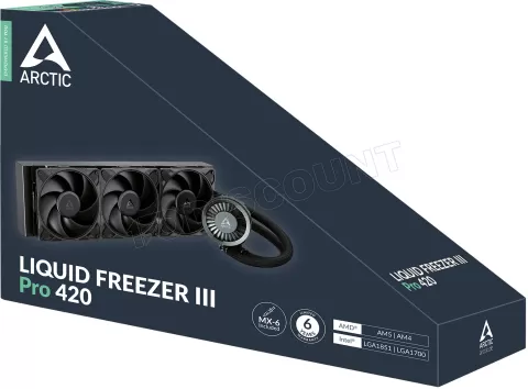 Photo de Kit Watercooling AIO Arctic Liquid Freezer III Pro - 420mm (Noir)