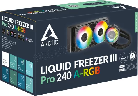 Photo de Kit Watercooling AIO Arctic Liquid Freezer III Pro RGB - 240mm (Noir)