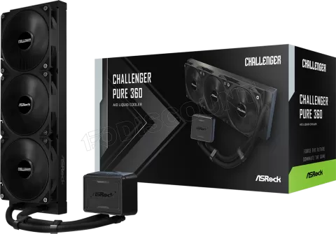 Photo de Kit Watercooling AIO ASRock Challenger Pure - 360mm (Noir)