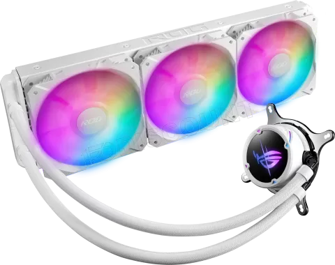 Photo de Kit Watercooling AIO Asus Rog Strix LC II ARGB - 360mm (Blanc)