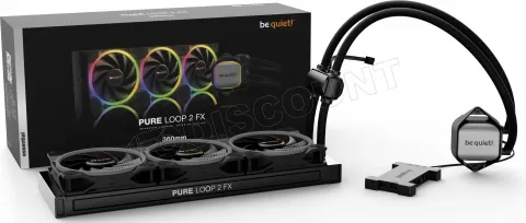 Photo de Kit Watercooling AIO Be Quiet Pure Loop 2 FX RGB - 360mm (Noir) #bqsince02