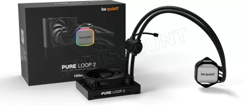Photo de Kit Watercooling AIO Be Quiet Pure Loop 2 RGB - 120mm (Noir)