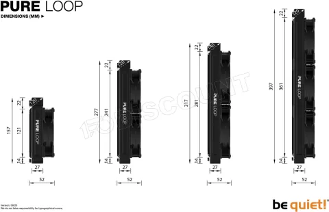 Photo de Kit Watercooling AIO be quiet! Pure Loop 280mm (Noir)