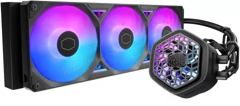 Photo de Kit Watercooling AIO Cooler Master MasterLiquid Atmos II VRM RGB - 360mm (Noir)