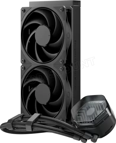 Photo de Kit Watercooling AIO Cooler Master MasterLiquid Atmos Stealth - 240mm (Noir)