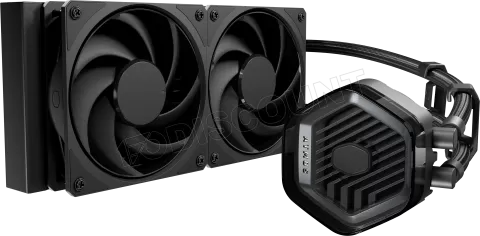 Photo de Kit Watercooling AIO Cooler Master MasterLiquid Atmos Stealth - 240mm (Noir)
