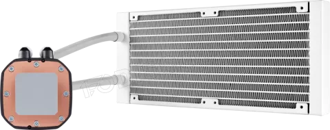 Photo de Kit Watercooling AIO Corsair Hydro H100i Platinum RGB - 240mm (Blanc)