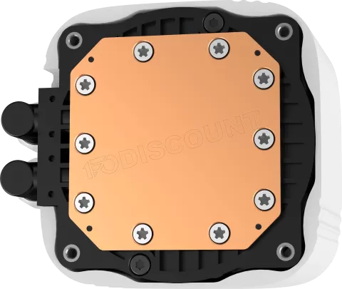 Photo de Kit Watercooling AIO DeepCool LS720 SE RGB - 360mm (Blanc)