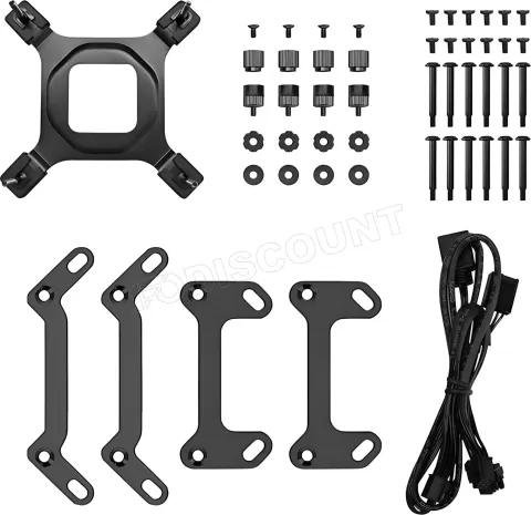 Photo de Kit Watercooling AIO DeepCool LT RGB - 360mm (Noir)