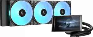 Photo de Kit Watercooling AIO DeepCool LT360 Vision RGB - 360mm (Noir)