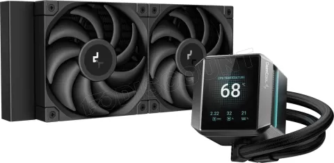 Photo de Kit Watercooling AIO DeepCool Mystique - 240mm (Noir)