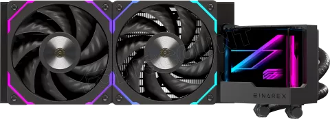 Photo de Kit Watercooling AIO Einarex Vertex RGB - 240mm (Noir)