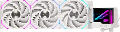 Photo de Kit Watercooling AIO Einarex Vertex RGB - 360mm (Blanc)