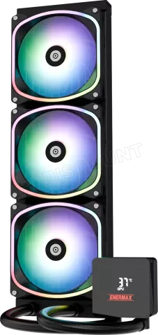 Photo de Kit Watercooling AIO Enermax AquaFusion II RGB - 360mm (Noir)