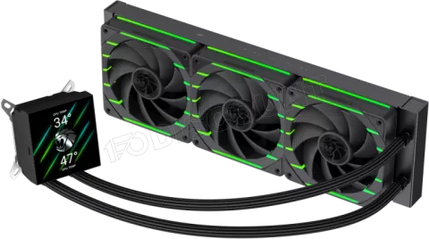 Photo de Kit Watercooling AIO Gamemax Hailstorm 360mm (Noir)