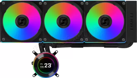 Photo de Kit Watercooling AIO Lian Li HydroShift II LCD-C CL Wireless RGB - 360mm (Noir)
