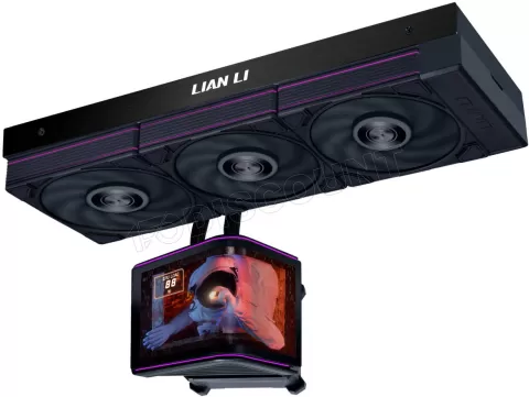 Photo de Kit Watercooling AIO Lian Li HydroShift II OLED P28 RGB - 360mm (Noir)