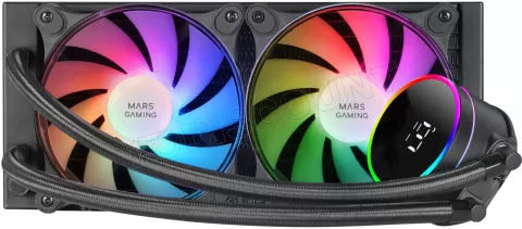 Photo de Kit Watercooling AIO Mars Gaming ML-LCD RGB - 240mm (Noir)
