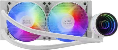 Photo de Kit Watercooling AIO Mars Gaming ML-One RGB - 240mm (Blanc)