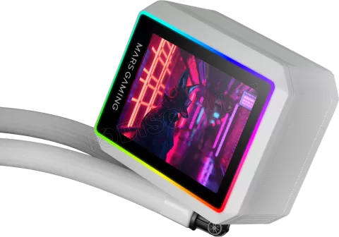 Photo de Kit Watercooling AIO Mars Gaming ML-Vision II RGB - 240mm (Blanc)