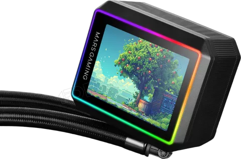 Photo de Kit Watercooling AIO Mars Gaming ML-Vision II RGB - 360mm (Noir)