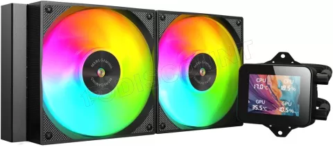 Photo de Kit Watercooling AIO Mars Gaming ML-Vision RGB - 240mm (Noir)