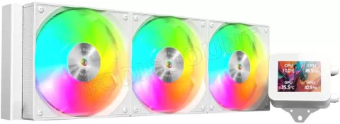Photo de Kit Watercooling AIO Mars Gaming ML-Vision RGB - 360mm (Blanc)