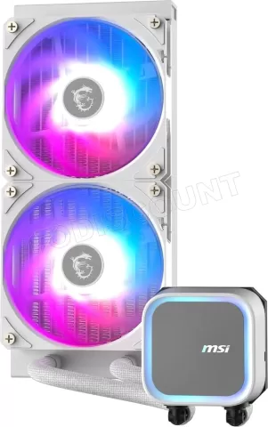 Photo de Kit Watercooling AIO MSI Mag CoreLiquid A13 RGB - 240mm (Blanc)