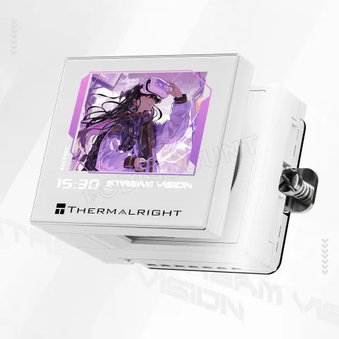 Photo de Kit Watercooling AIO Thermalright Stream Vision RGB - 360mm (Blanc)